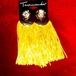 Yellow drop earrings